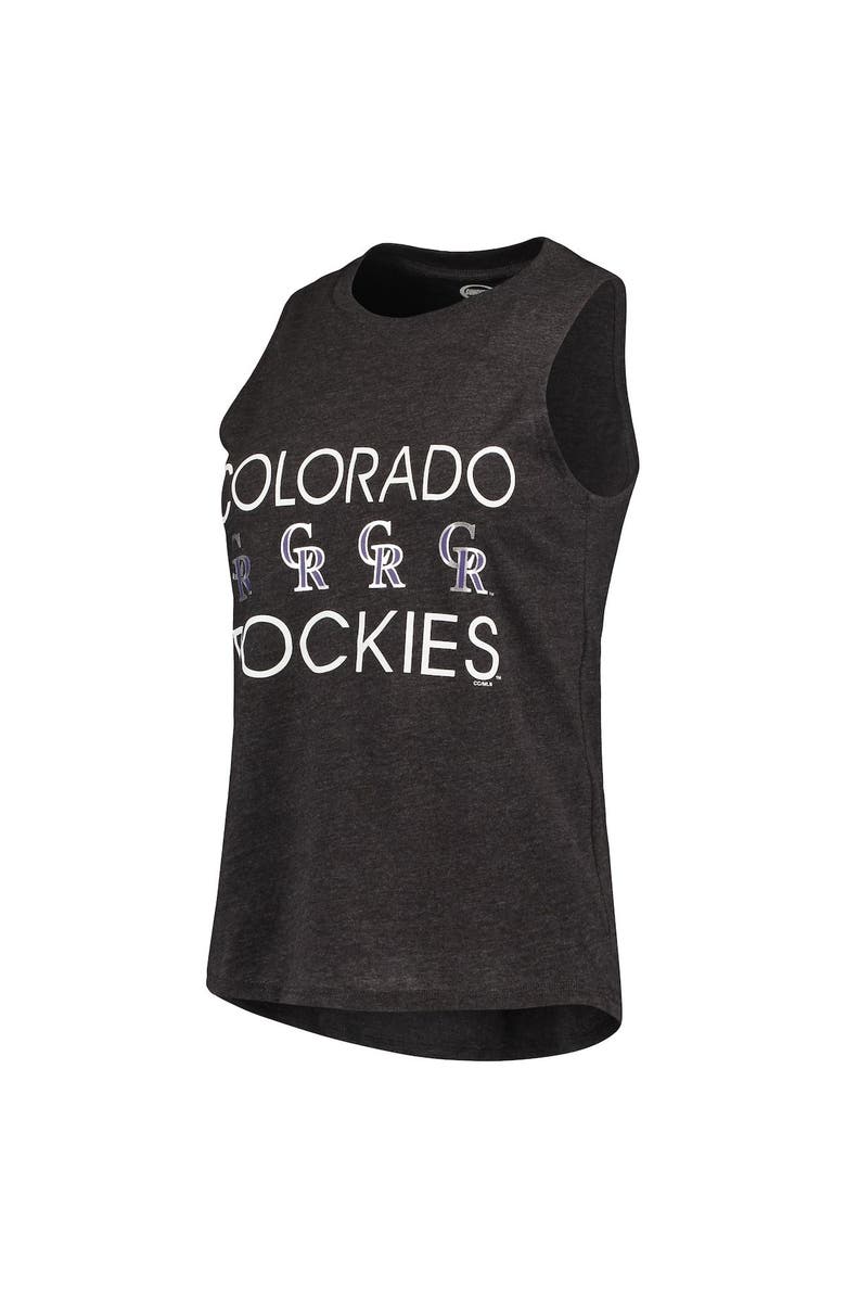 CONCEPTS SPORT Women's Concepts Sport Purple/Black Colorado Rockies Meter Muscle Tank Top & Pants Sleep Set, Alternate, color, Purple