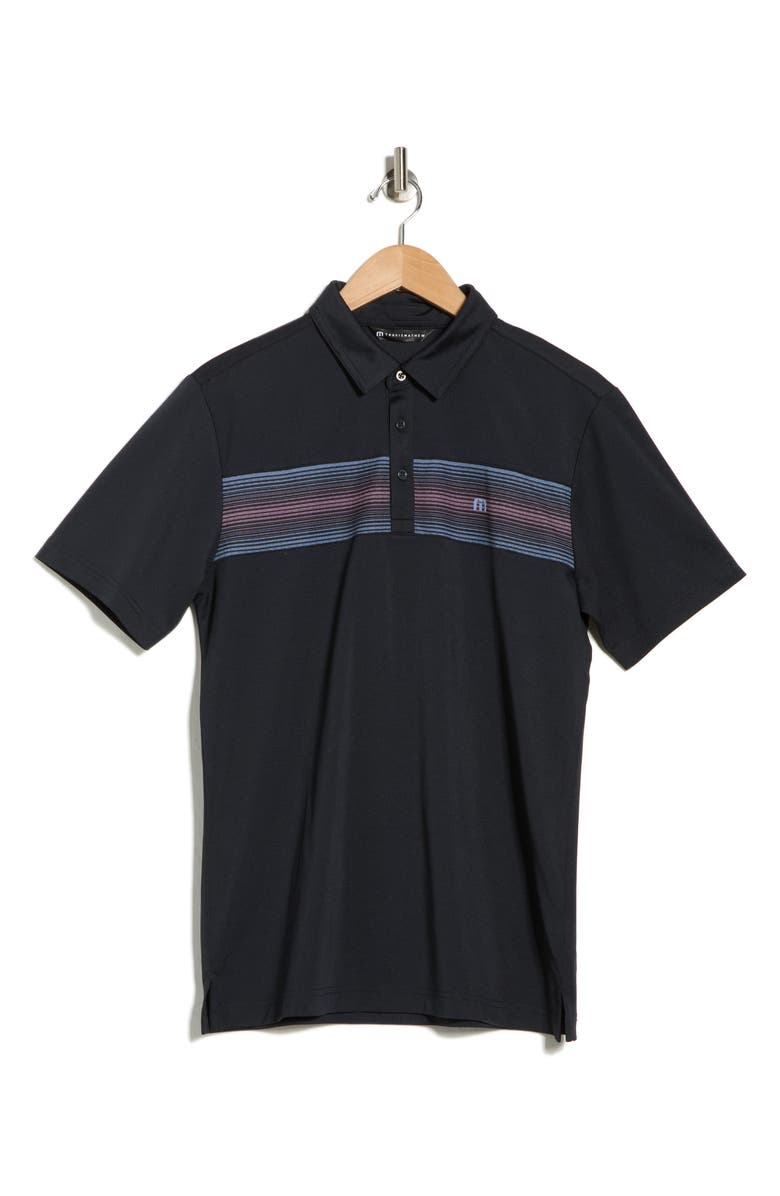 TravisMathew Fascination Knit Polo, Main, color, Black