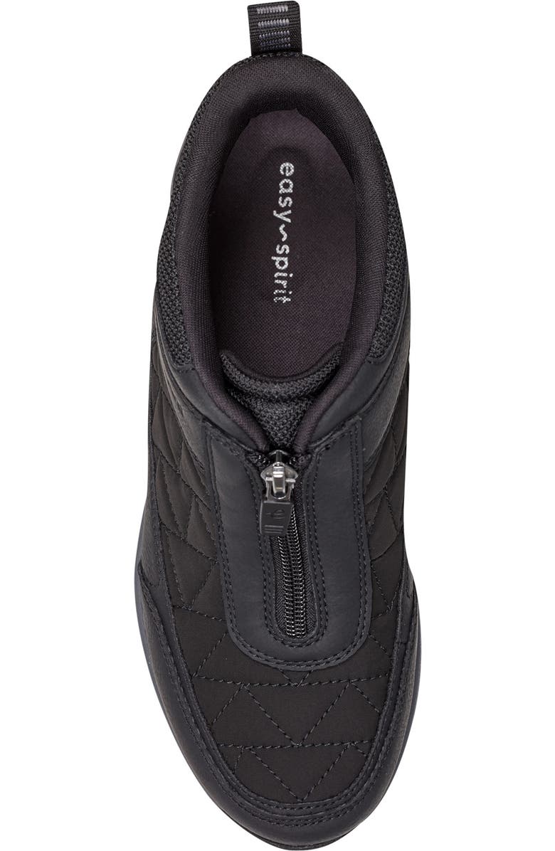 Easy Spirit Erling Water Resistant Zip Sneaker, Alternate, color, Black