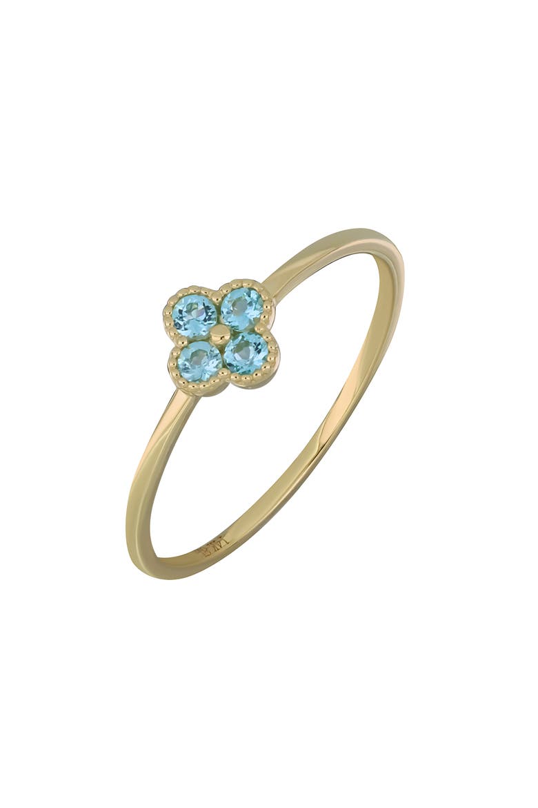 BLC Apatite Clover Stacking Ring, Main, color, 14KY