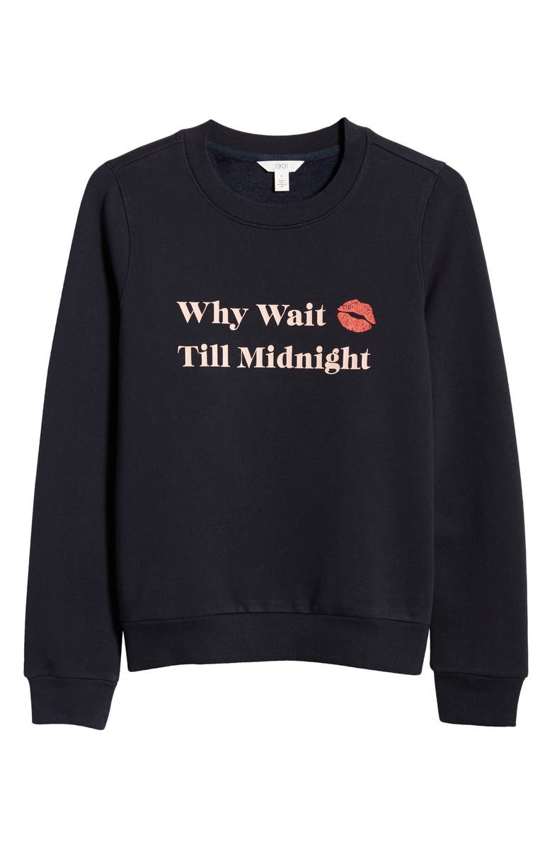 1901 Why Wait Graphic Sweatshirt, Alternate, color, 