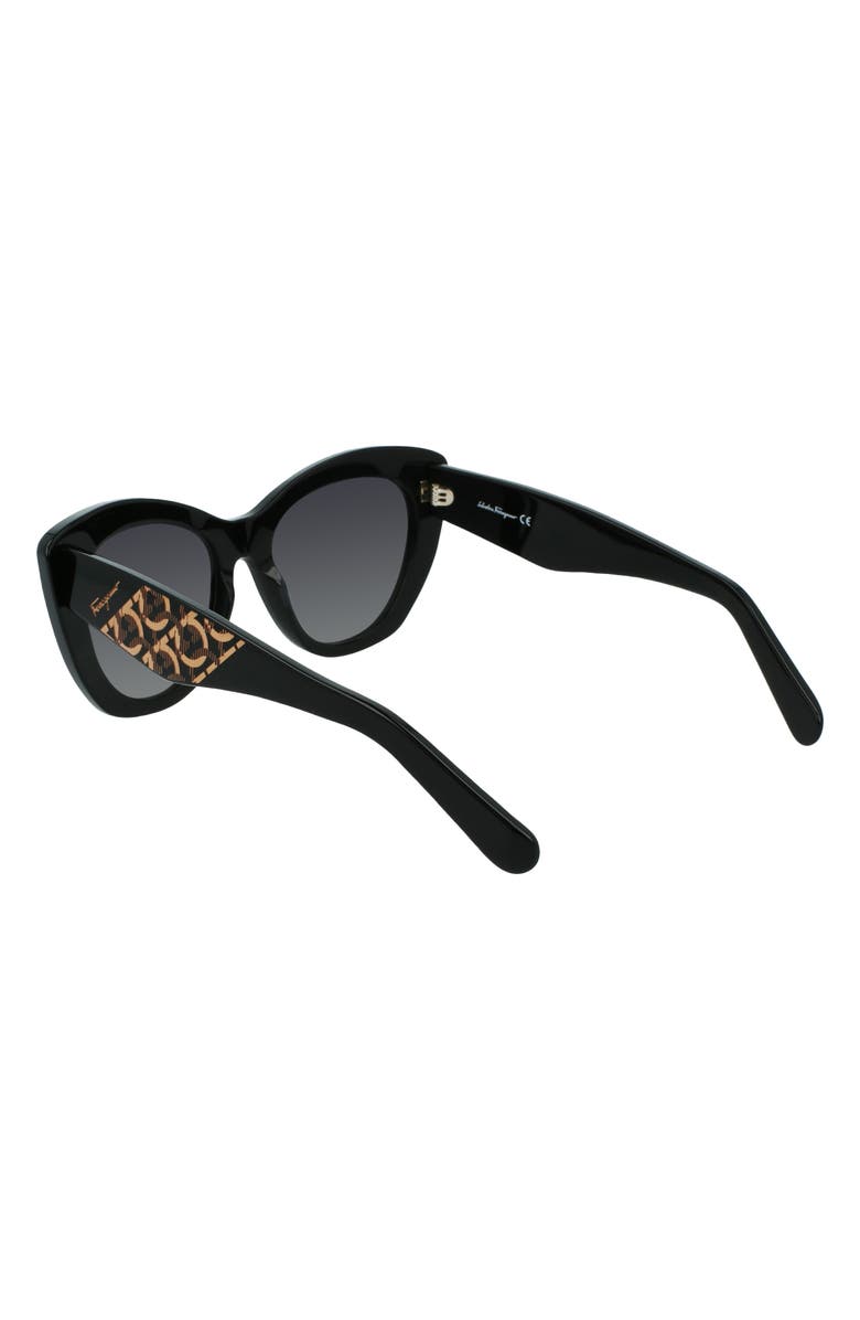 FERRAGAMO Gancini 53mm Cat Eye Sunglasses, Alternate, color, 