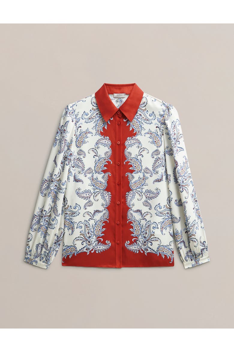 Mariella Print Shirt, Alternate, color, Cream Multi