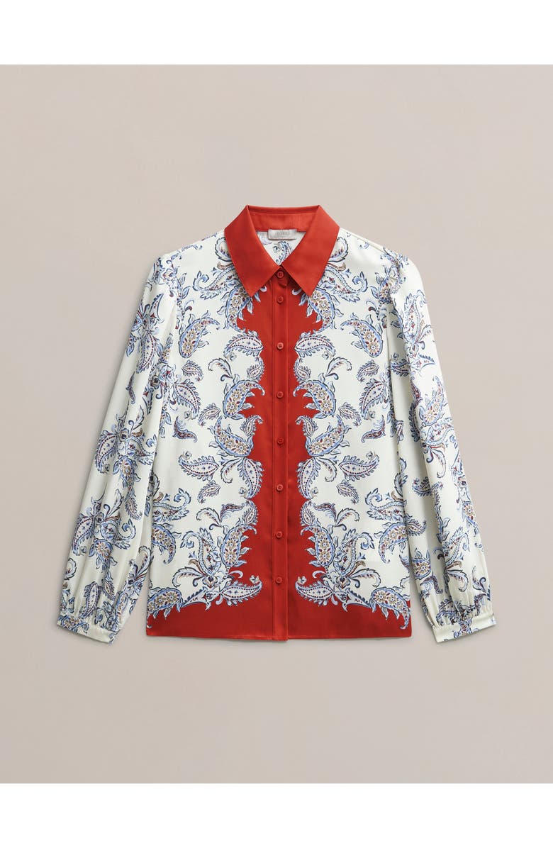 HOBBS LONDON Mariella Print Shirt, Alternate, color, Cream Multi