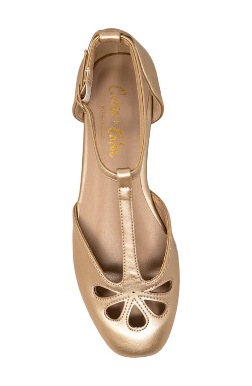 CHASE & CHLOE CHASE AND CHLOE FERGIE T-STRAP BALLERINA FLAT