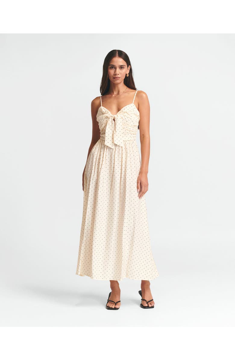 ST MRLO Baylen Midi Dress, Alternate, color, Cream Spot