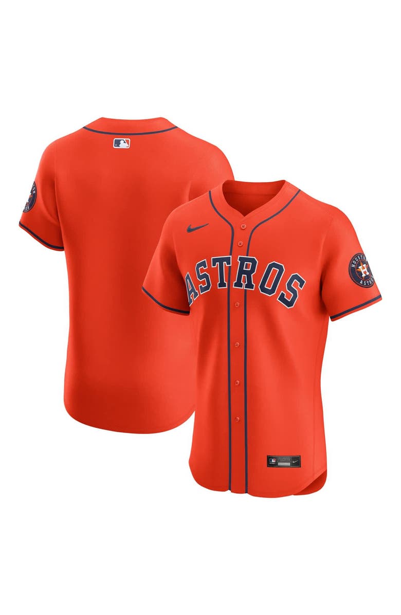 Nike Men's Nike Orange Houston Astros Alternate Elite Jersey, Main, color,