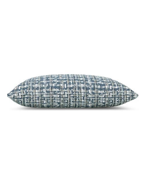 Elaine Smith Channel Indoor & Outdoor Woven Accent Pillow In Blue