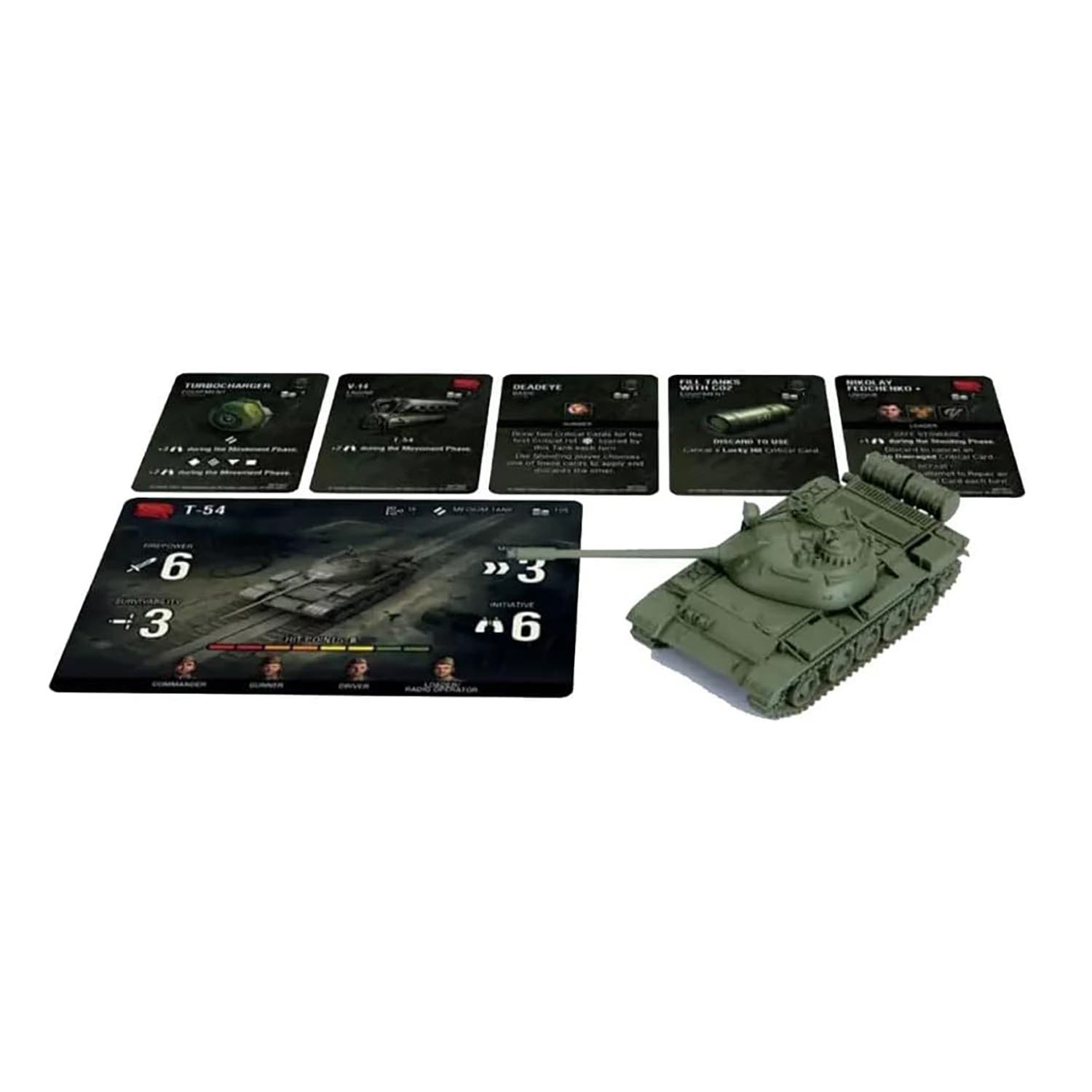 World Of Tanks Soviet T54 Expansion Wot Miniatures Game in Multicolored 