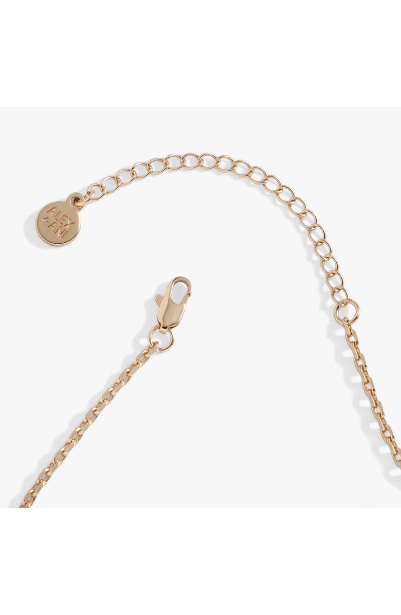 Alex and Ani Puffy Butterfly Charm Necklace, Alternate, color, 