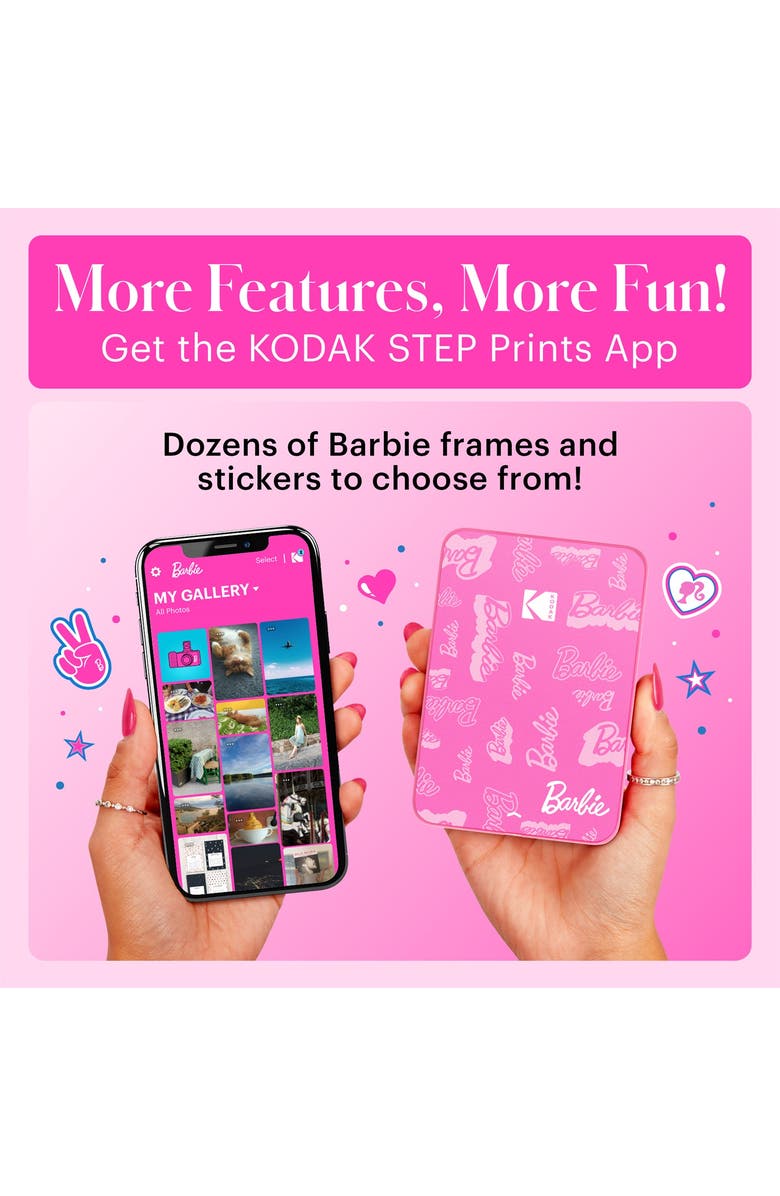 Kodak Step Slim Wireless Instant Portable Photo Printer, 2x3 Color Instant Photo Printer, Alternate, color, Pink