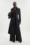 Karen Millen Double Breasted Belted Midi Coat