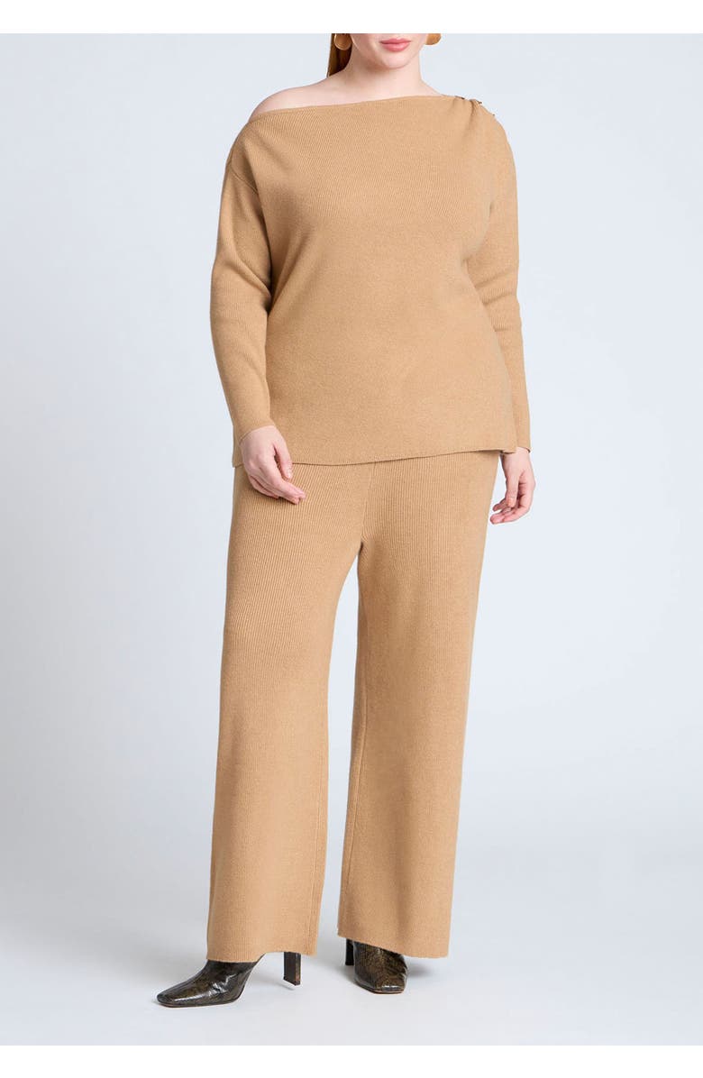 ELOQUII Asym Sweater With Hardware Detail, Alternate, color, 