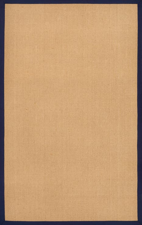 Camden Farmhouse Cottage Border Jute Area Rug