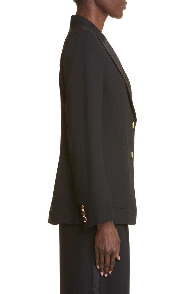 ST. JOHN Crepe Back Satin Jacket, Alternate, color, 