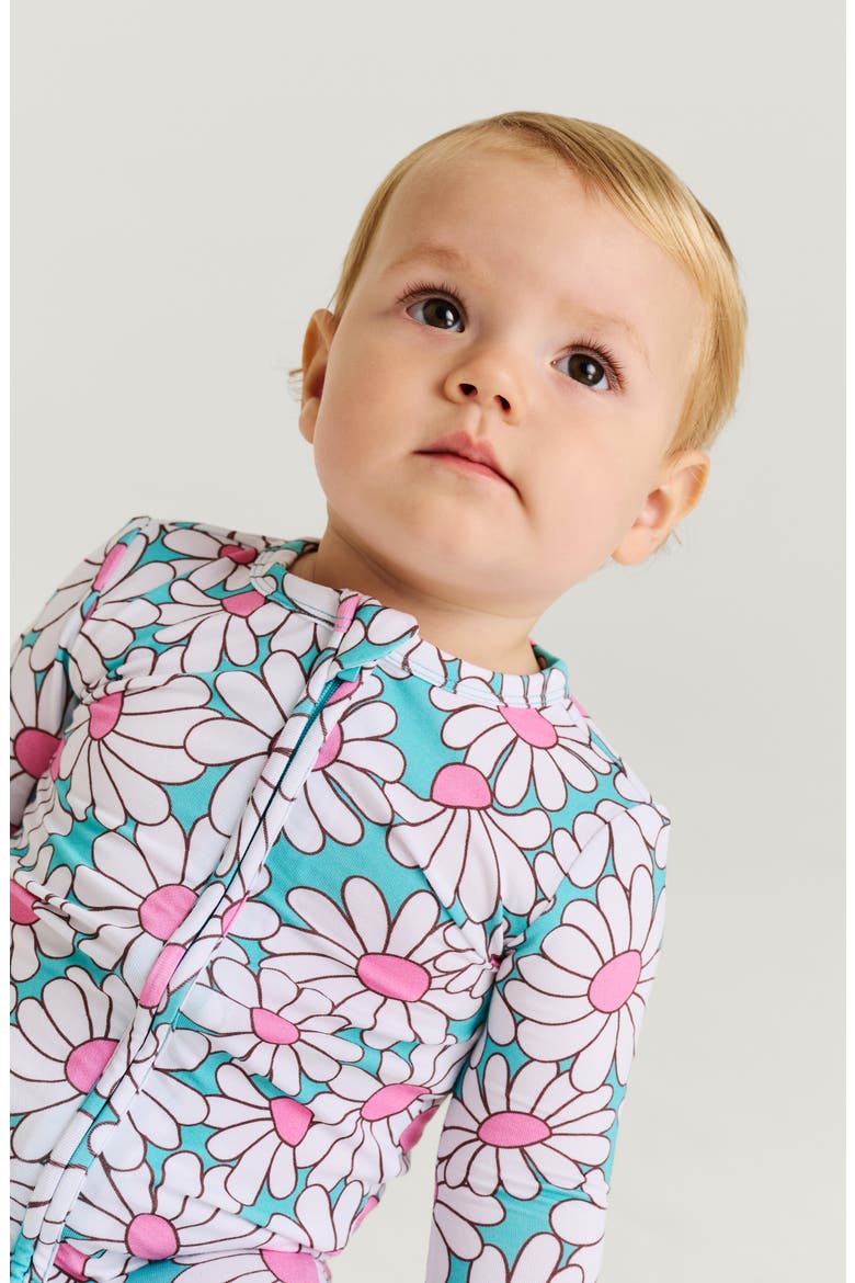 Printed Convertible Footie, Alternate, color, BLUE