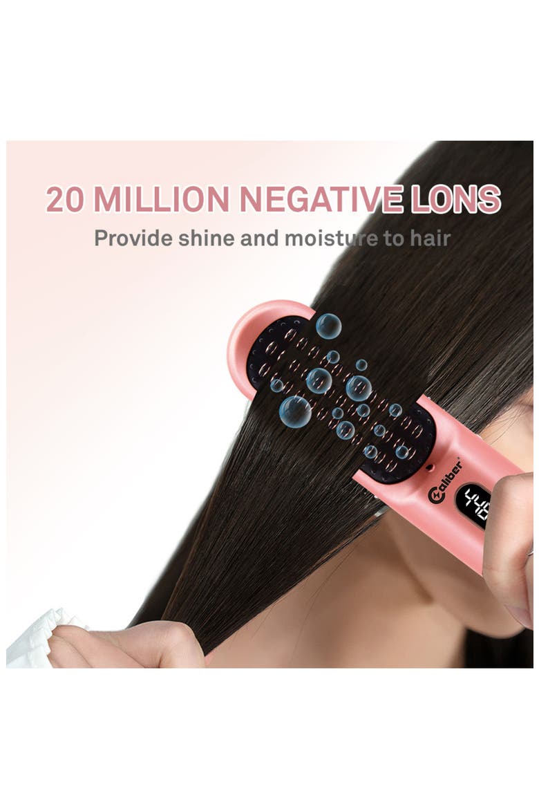 EDC Rechargeable Cordless Hot Comb, Alternate, color, Pink