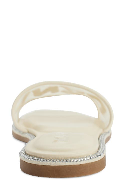 Dkny Badin Logo Slide Sandal In Bone