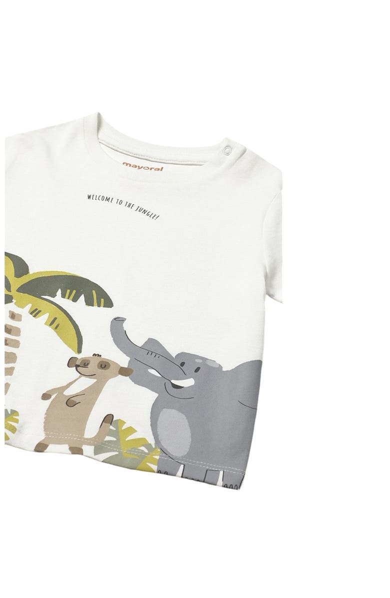 Mayoral Jungle Safari T-Shirt, Alternate, color, Cream