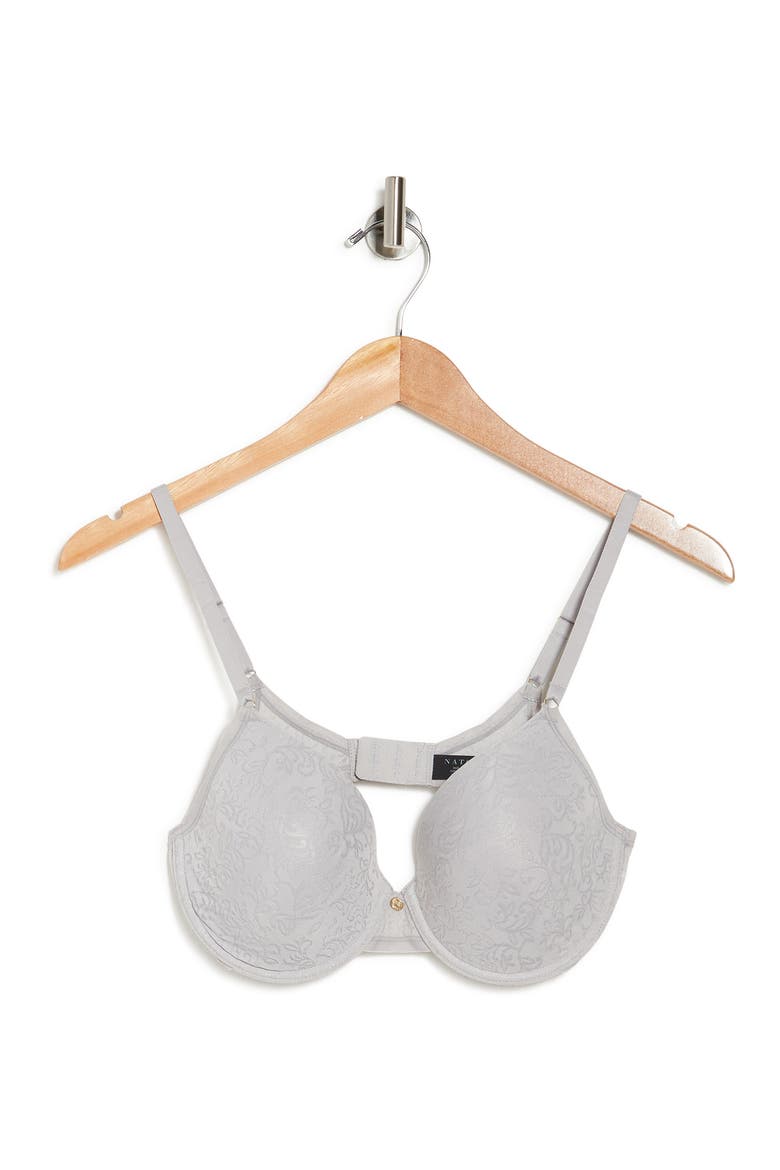 Sheer Jacquard Full Fit Contour Underwire Bra, Alternate, color, LEAD