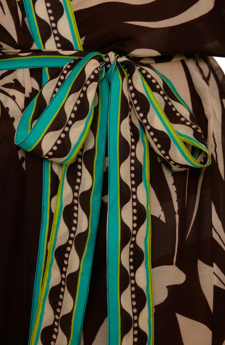 Trina Turk Syros Cover-Up Wrap, Alternate, color, Brown Multi