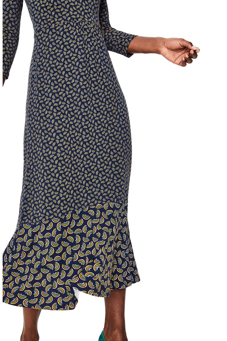 Philippa Jersey Midi Dress, Alternate, color, NAVY ARC