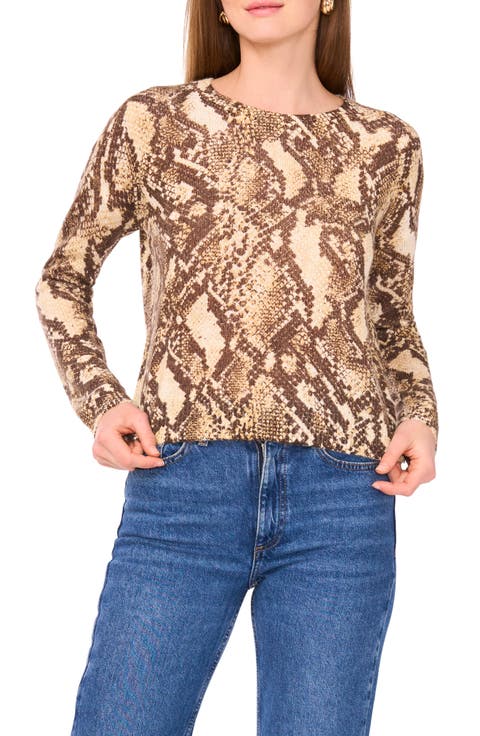 Print Pullover Sweater
