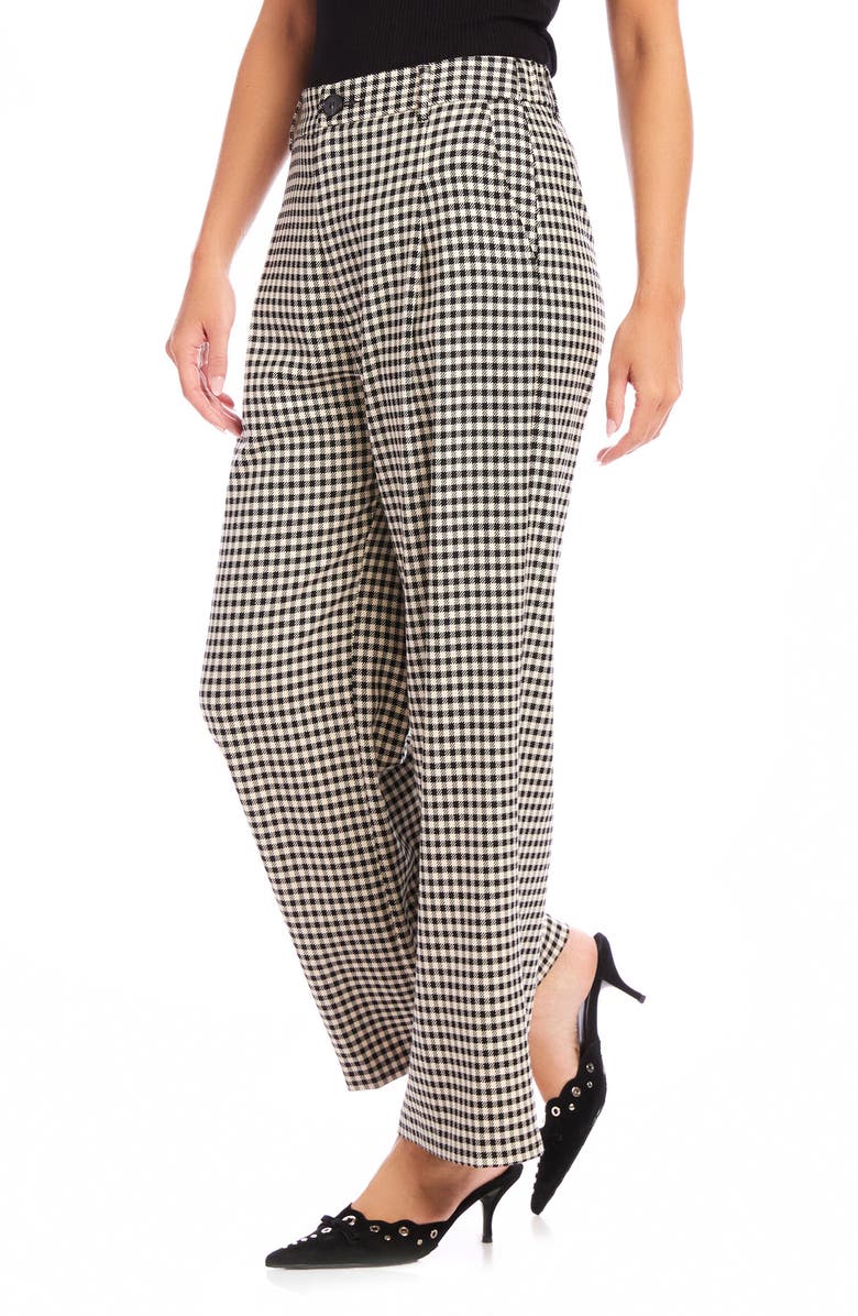 FIFTEEN TWENTY Mina Check High Waist Wide Leg Pants, Alternate, color,