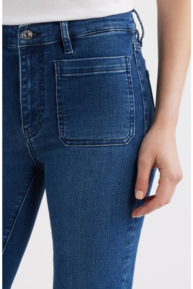 Patch Pocket High Waist Straight Leg Jeans, Alternate, color, GOOD LIFE