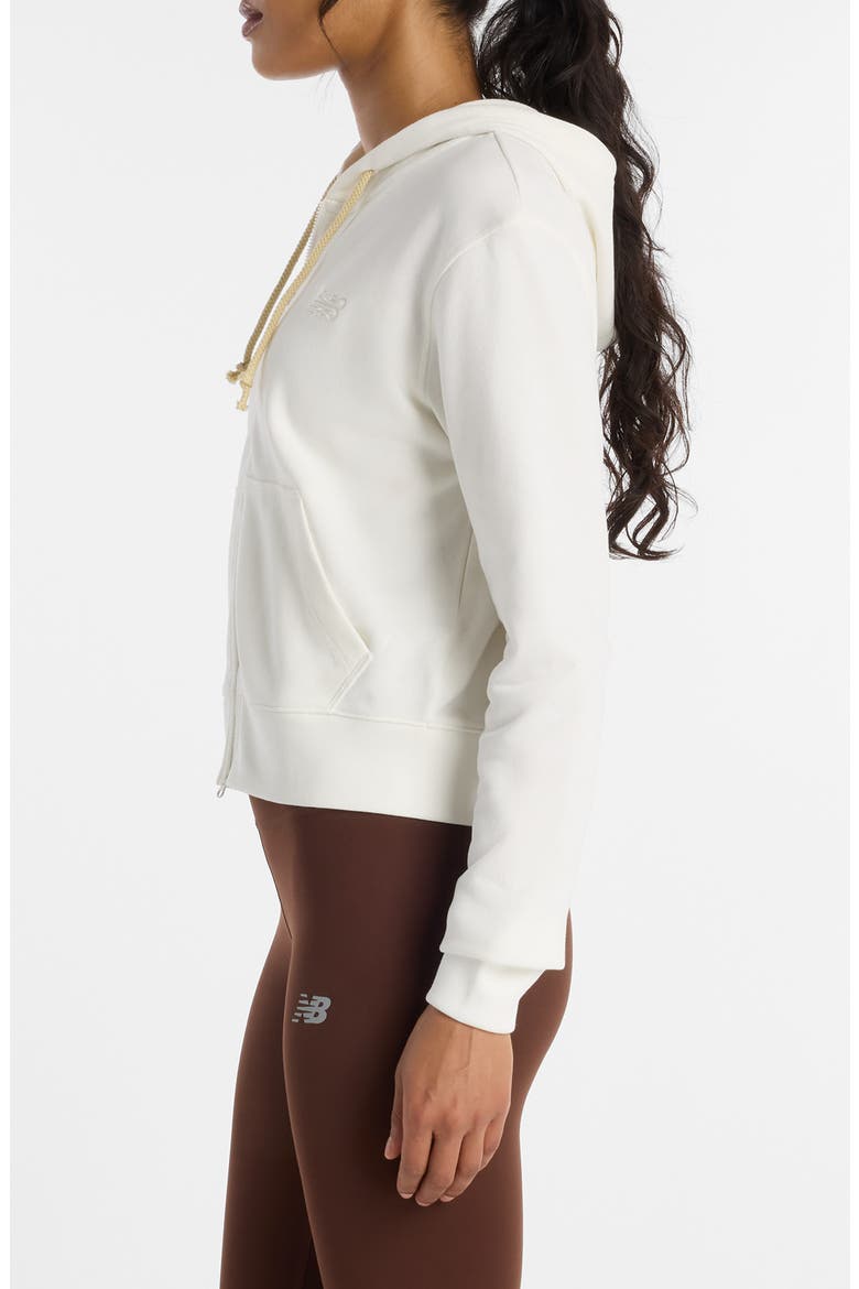 Coastal Fleece Full Zip Hoodie, Alternate, color, WHITE
