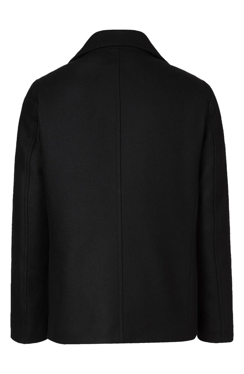 AllSaints Altair Wool Blend Peacoat, Alternate, color,