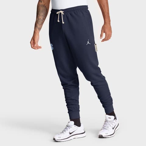 Men's Jordan Brand Navy North Carolina Tar Heels 2025 Sideline Performance Taper Pants