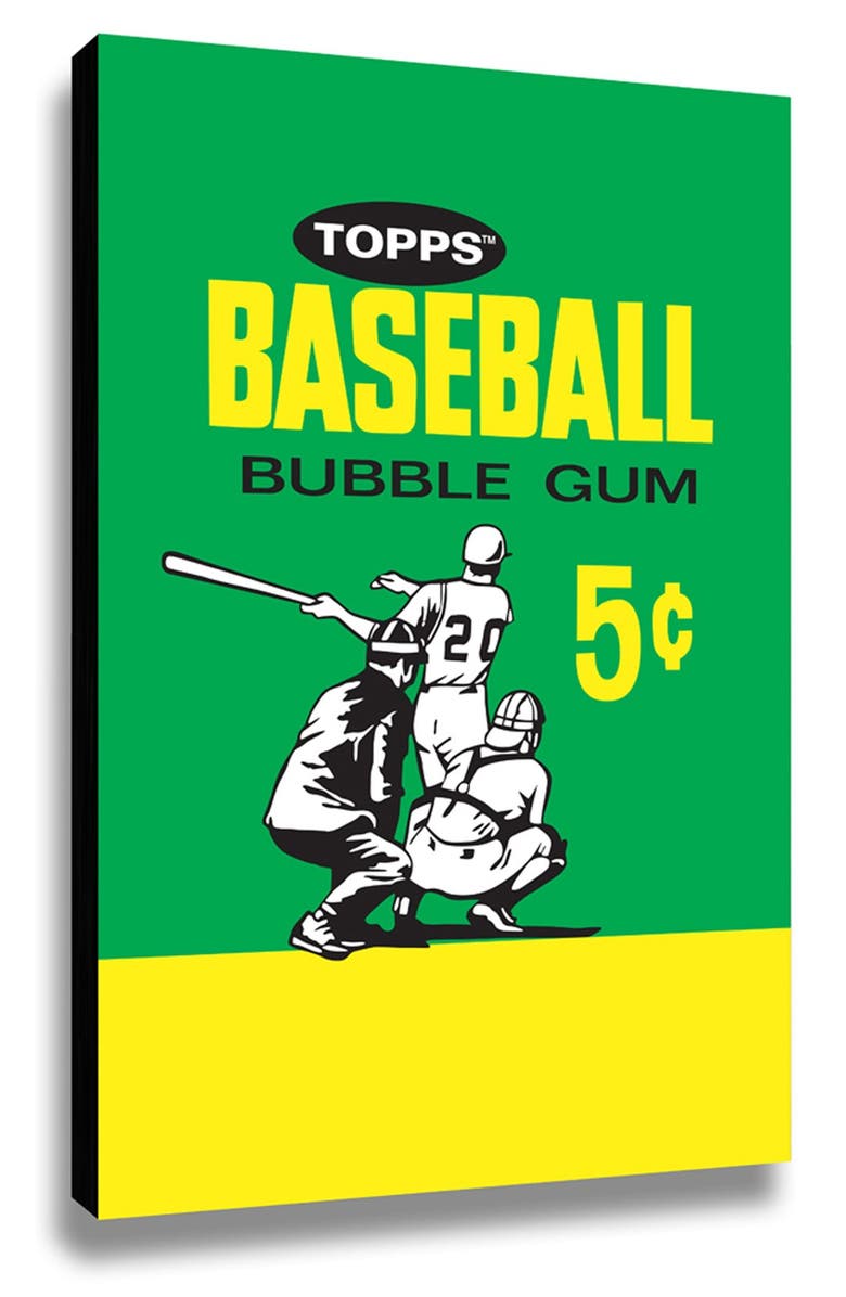 LAMP-IN-A-BOX 'Topps Baseball 1964 Bubblegum Wrapper' Wall Art, Main, color, 