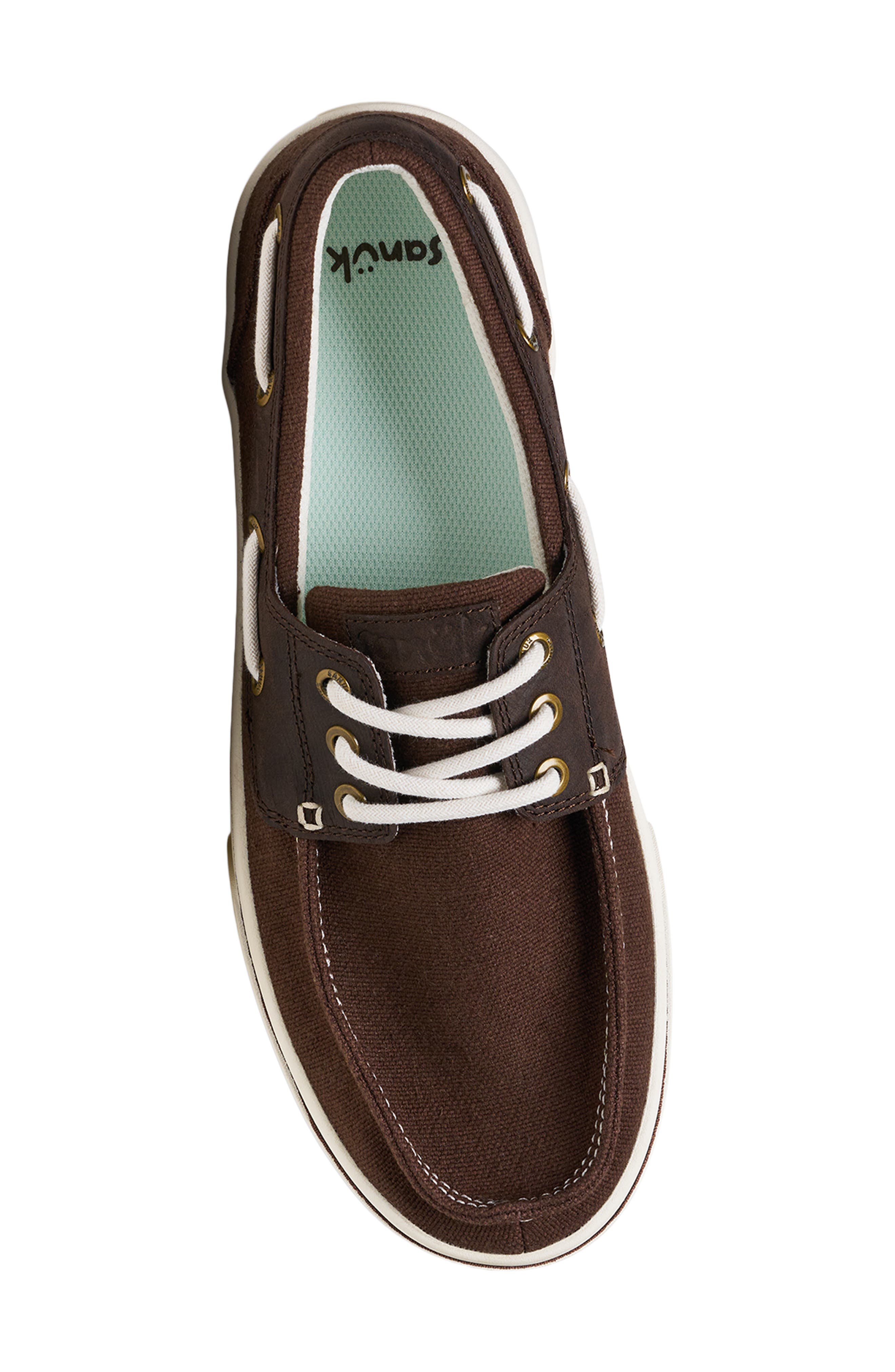 Hava Sneaker Sole Canvas Boat Shoe, Alternate, color, DEMITASSE
