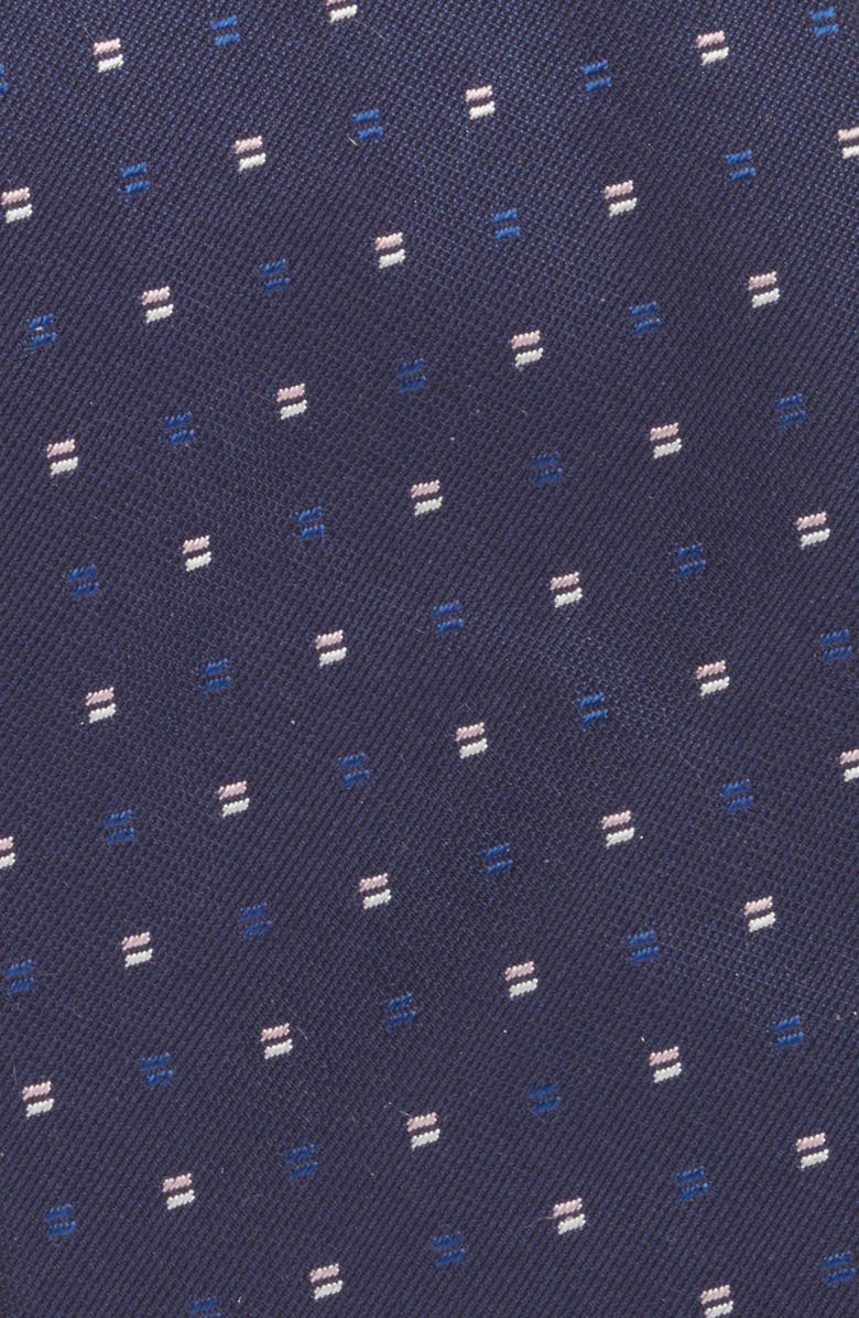 BOSS Micropattern Silk Tie, Alternate, color,