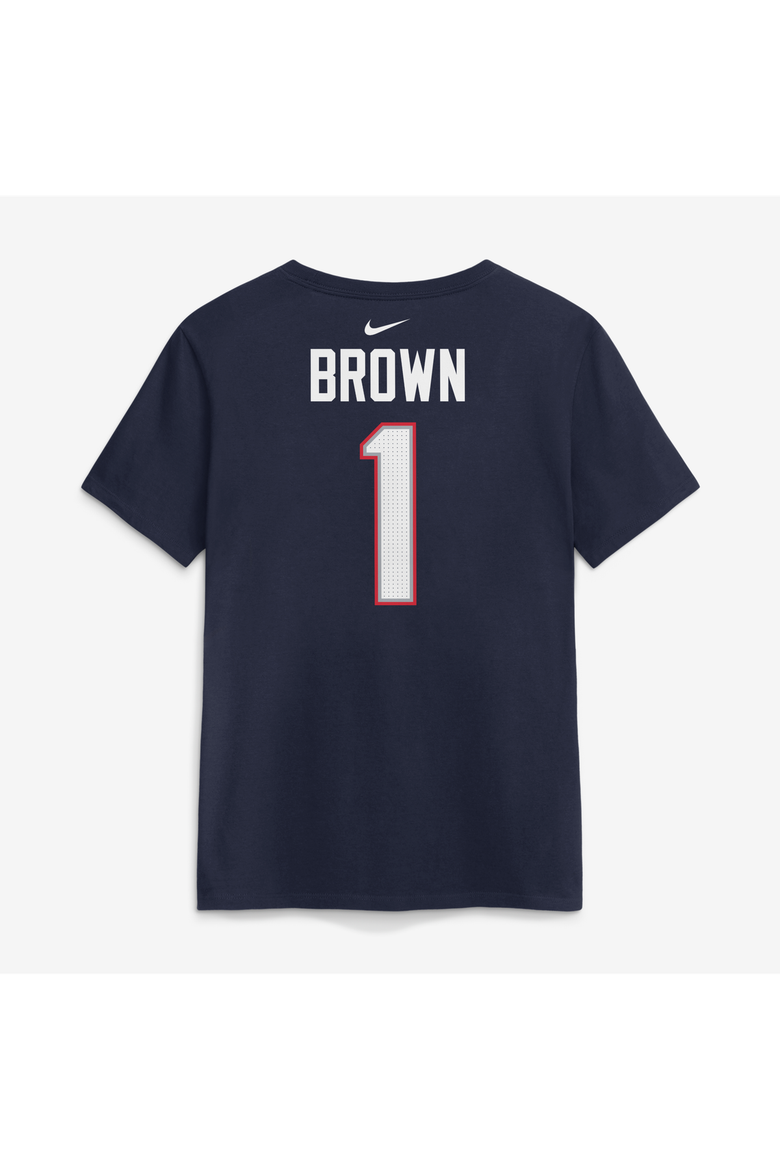 Women's Nike A.J. Brown Navy New England Patriots Name & Number T-Shirt, Alternate, color, Navy