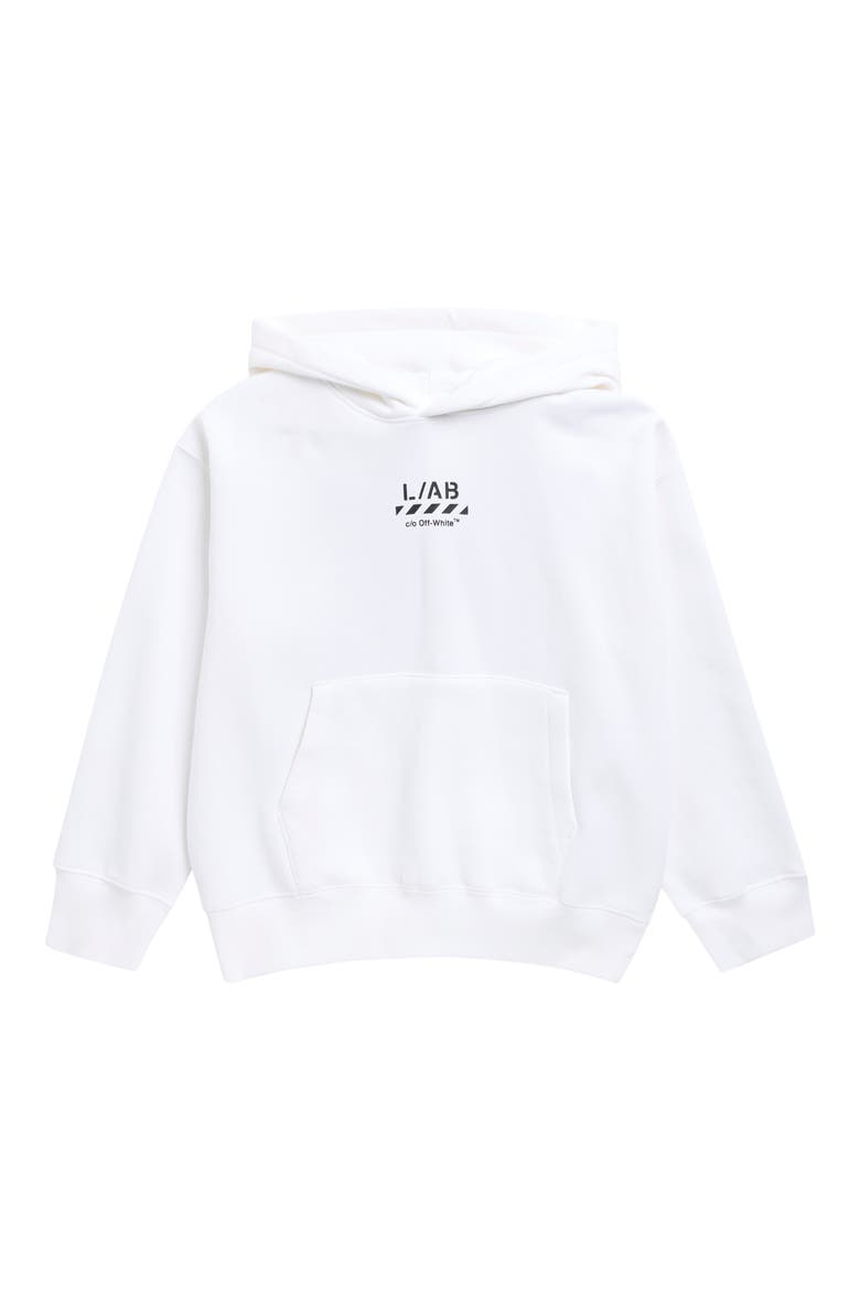 Kids' Core Diagonal Hoodie, Main, color, WHITE