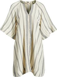 FRNCH Noronha Stripe Organic Cotton Gauze Shirtdress
