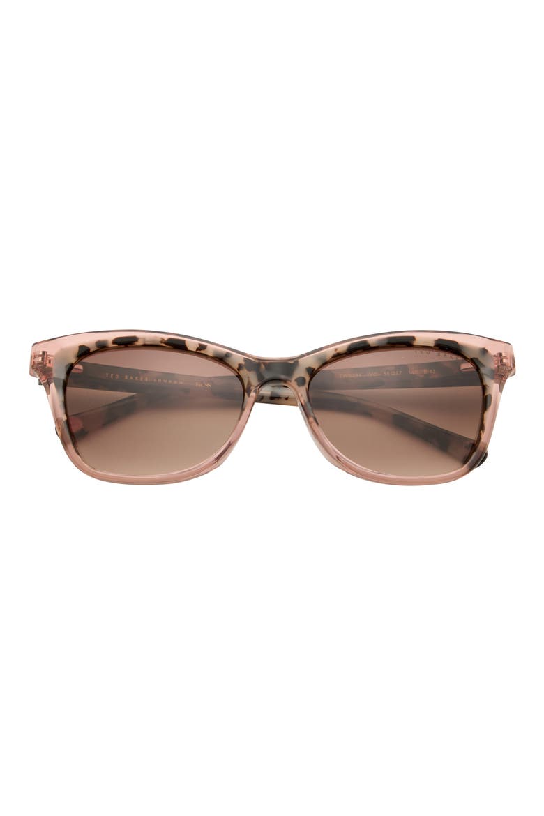 55mm Gradient Cat Eye Sunglasses, Main, color, IVORY TORTOISE