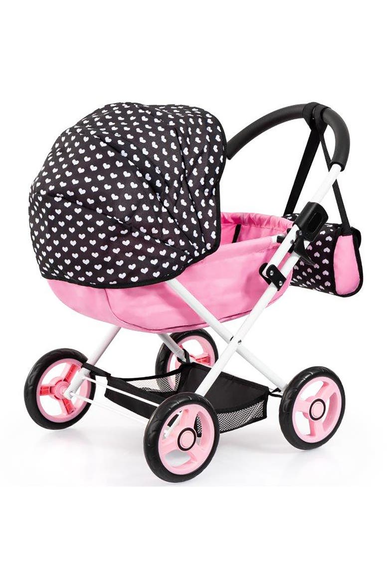 Doll Pram Cosy, Play Push Stroller, For Dolls Up To 18 Inches, Kids 3+, Alternate, color, Multicolored