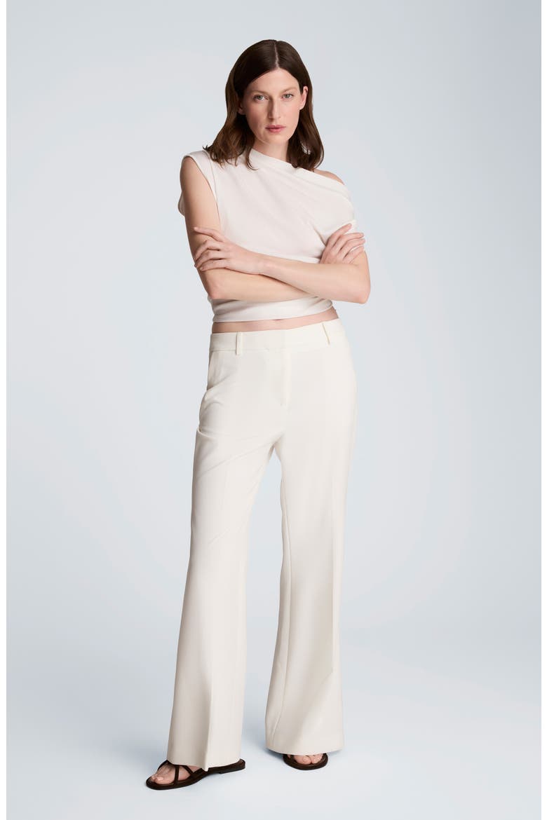 Asymmetric Hem One-Shoulder Sweater, Alternate, color, PURE WHITE