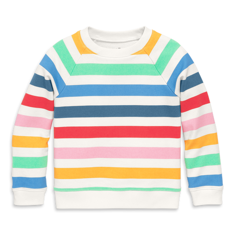 Kids sweatshirt in candy stripe main image 0