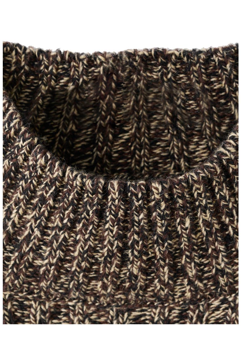 Speckled Perkins Cotton Blend Sweater, Alternate, color, CHOCOLATE