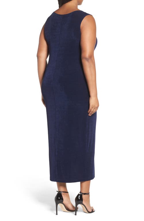 Vikki Vi Sleeveless Maxi Tank Dress In Navy