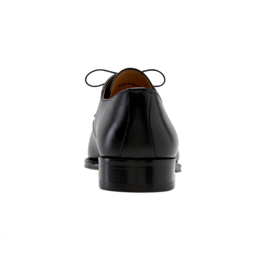 'Basilio' Apron Toe Oxford, Alternate, color, Black