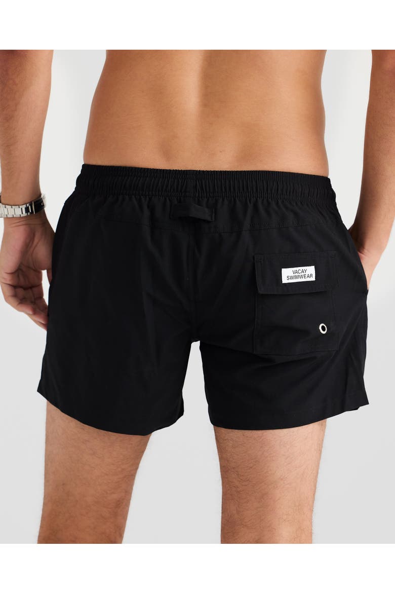 Bari Stretch Swim Short, Alternate, color, Black