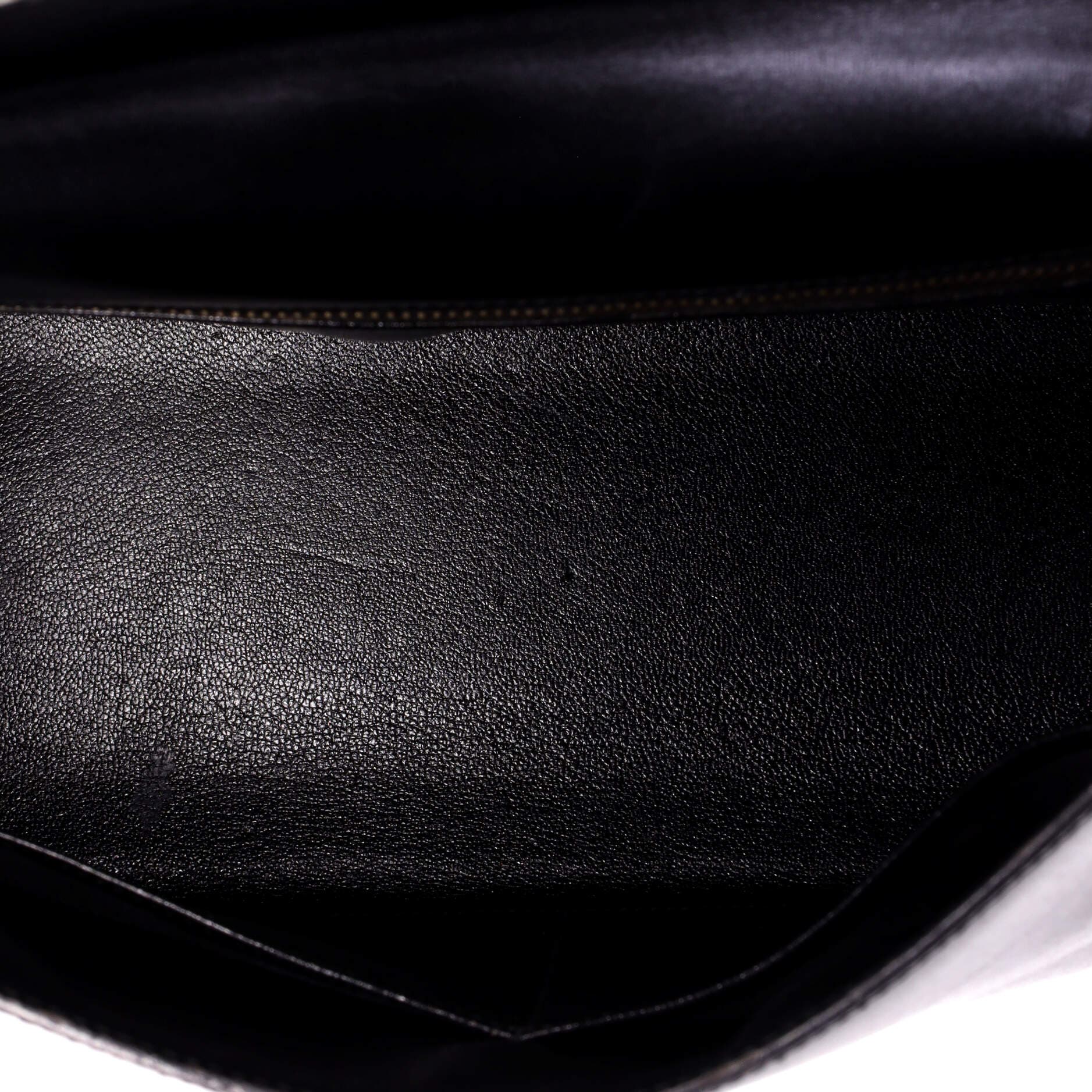 Pre-Owned Hermes Kelly Handbag Black Box Calf with Gold Hardware 32, Alternate, color, Noir