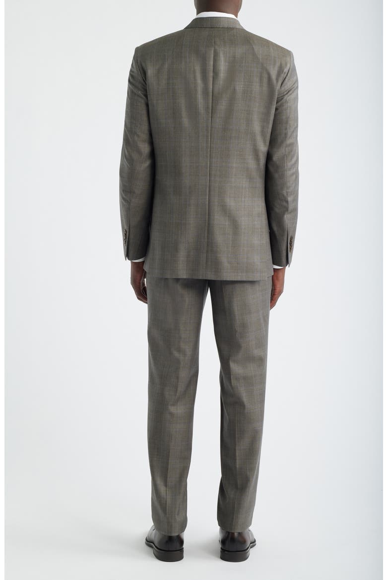 Flynn Classic Fit Tan Plaid Wool Suit, Alternate, color, TAN
