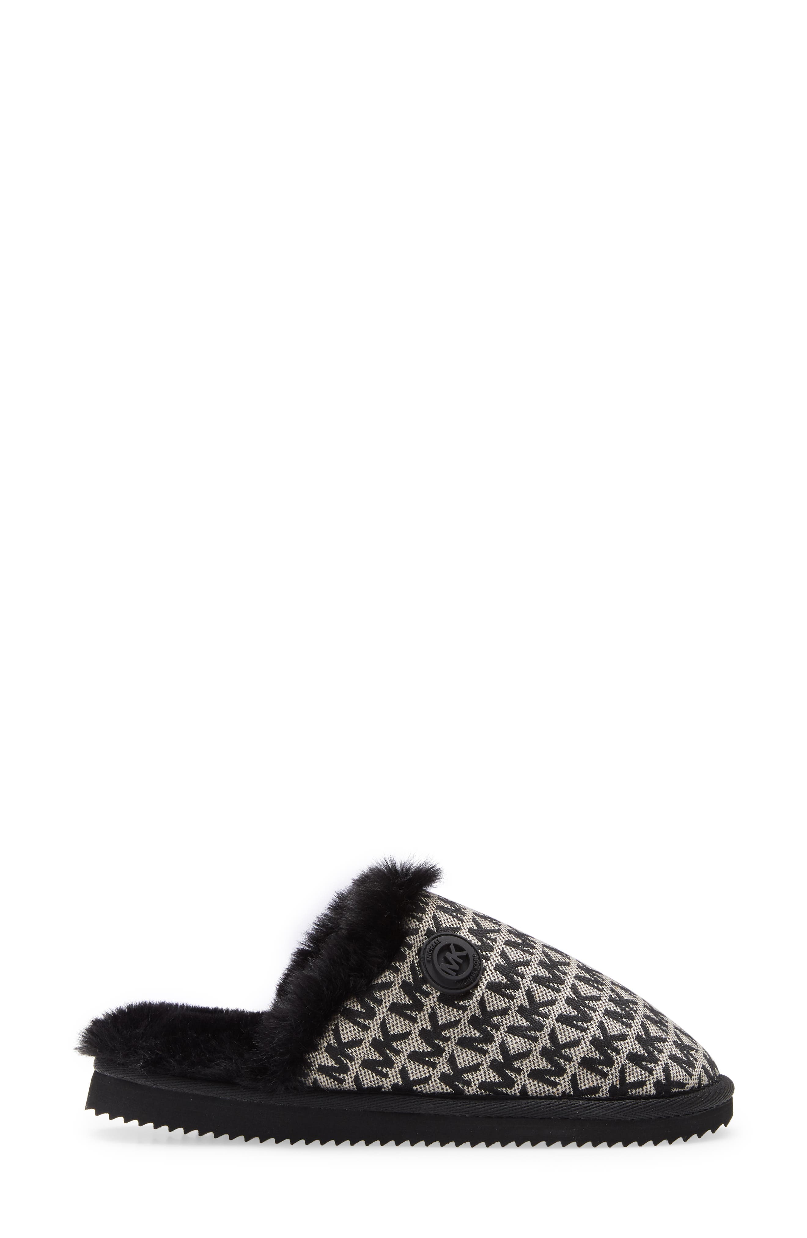 MICHAEL Michael Kors Janis Faux Fur Lined Slipper, Alternate, color, 