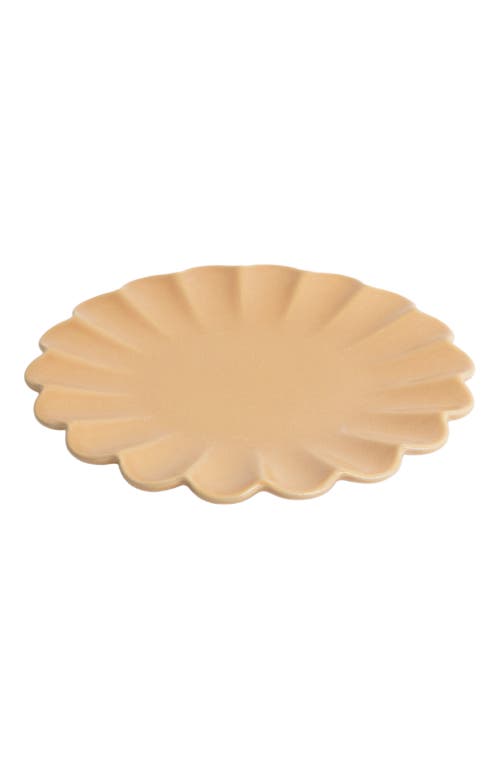 Lemieux Et Cie Dhalia Stoneware 4-piece Salad Plate Set In Burgundy